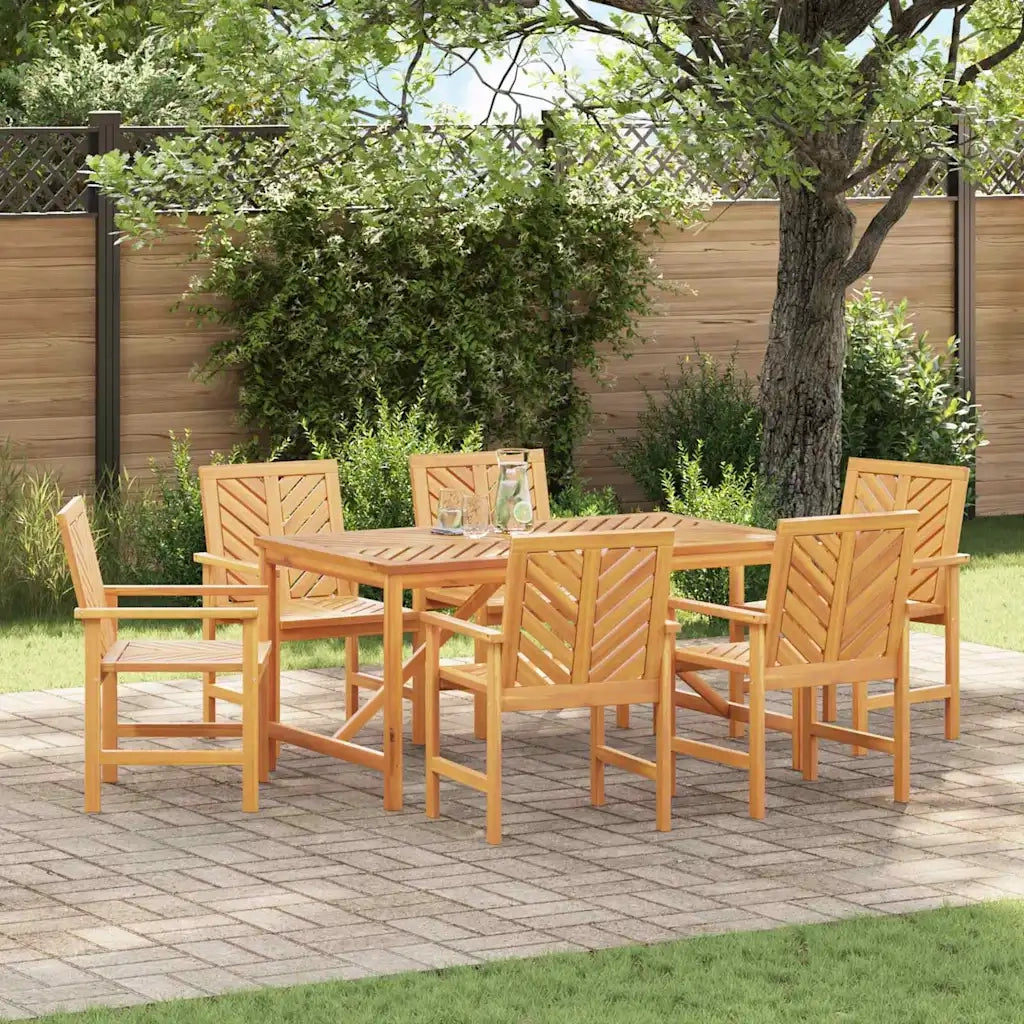 vidaXL Sedie da pranzo da giardino 6 pcs Marrone 59 x 62.5 x 89 cm