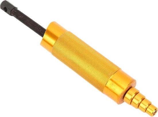 Strumento per rimozione del manubrio - 12-24 mm - colore arancione nero - lega di alluminio - universale per motocicli.