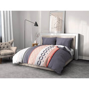 Set copripiumino in microfibra HOME PASSION BLING - 1 copripiumino 220 x 240 cm + 2 federe 63 x 63 cm - Blu