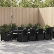 Set da Pranzo per Giardino 11 pz Antracite e Crema PP 3430167