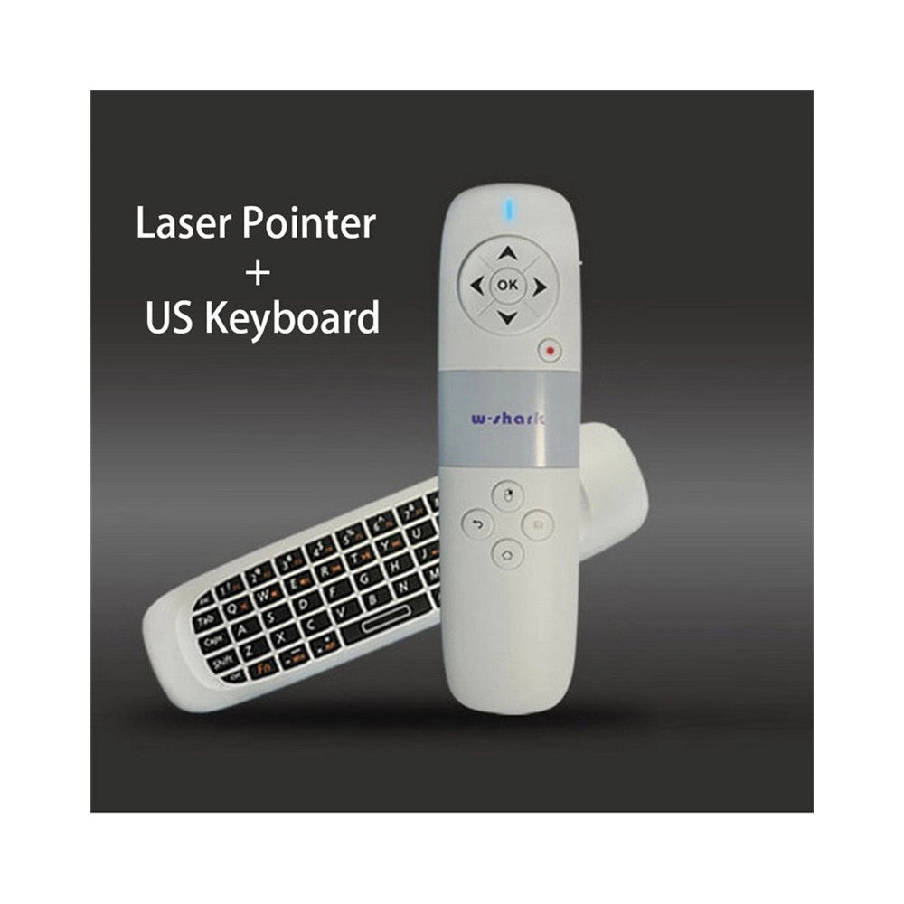 Trade Shop - Puntatore Laser Mouse Tastiera Qwerty Wireless Per Conferenze Presentazioni -