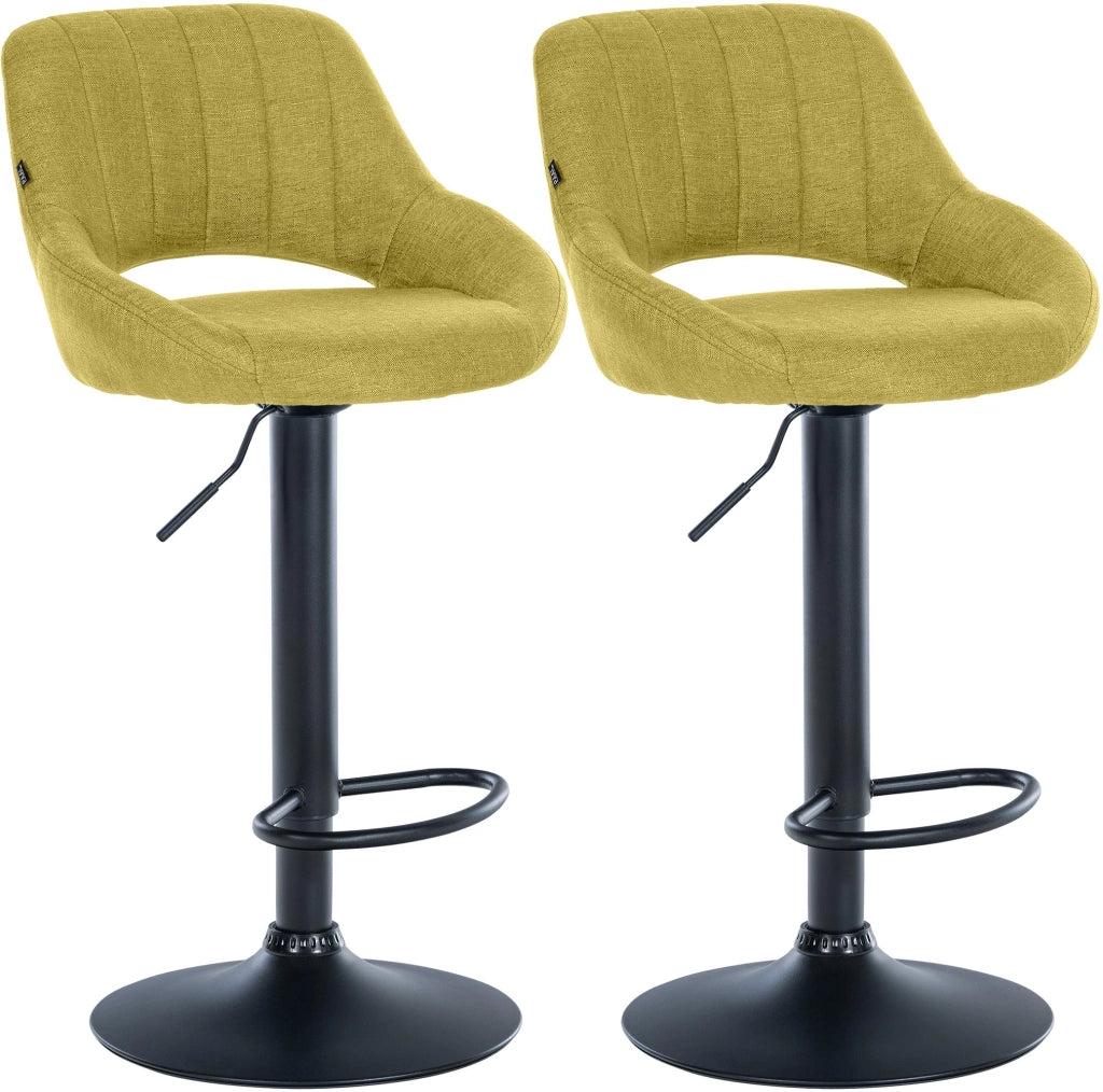 Set di 2 sgabelli da bar tessuto Milet B 9