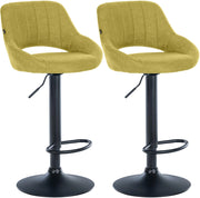 Set di 2 sgabelli da bar tessuto Milet B 9