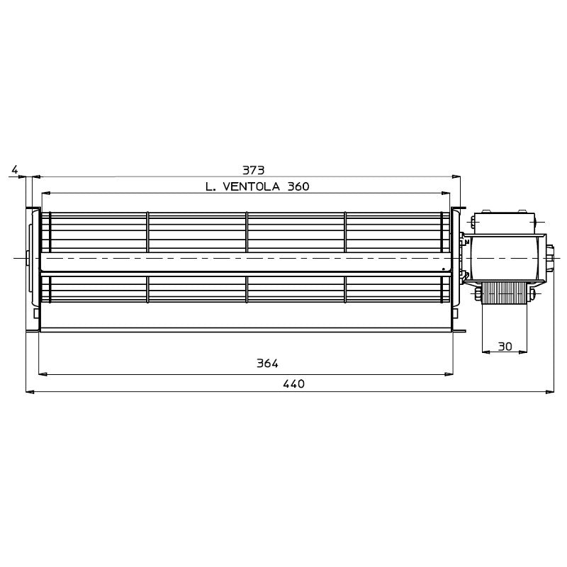 Ricambistufeapellet TANGENZIALE 360x40 TGA60/1 360/30 114433