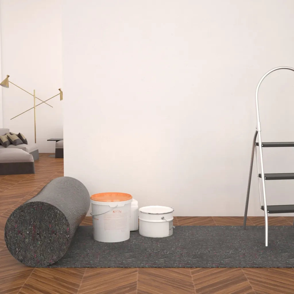Telo Protettivo per Pittori Antiscivolo 50 m 280 g/m² Grigio 142698