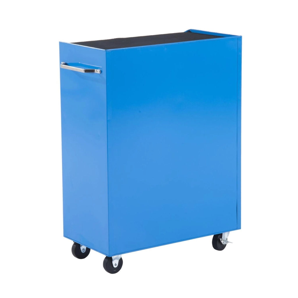 Carrello Porta Utensili da Officina con Cassettiera Azzurro 61.5x33x85 cm