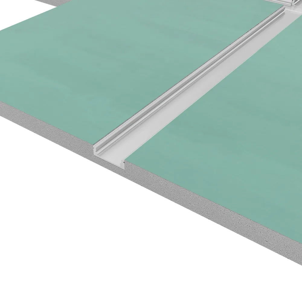Cartongesso con profilo in alluminio integrato "X" resistente all'umidità