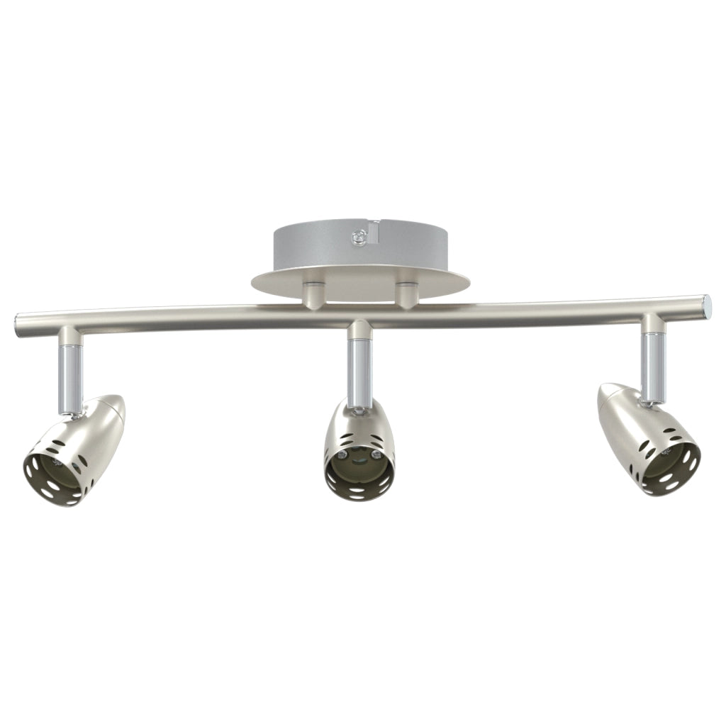 Faretto da soffitto 3 vie regolabile Nichel opaco GU10