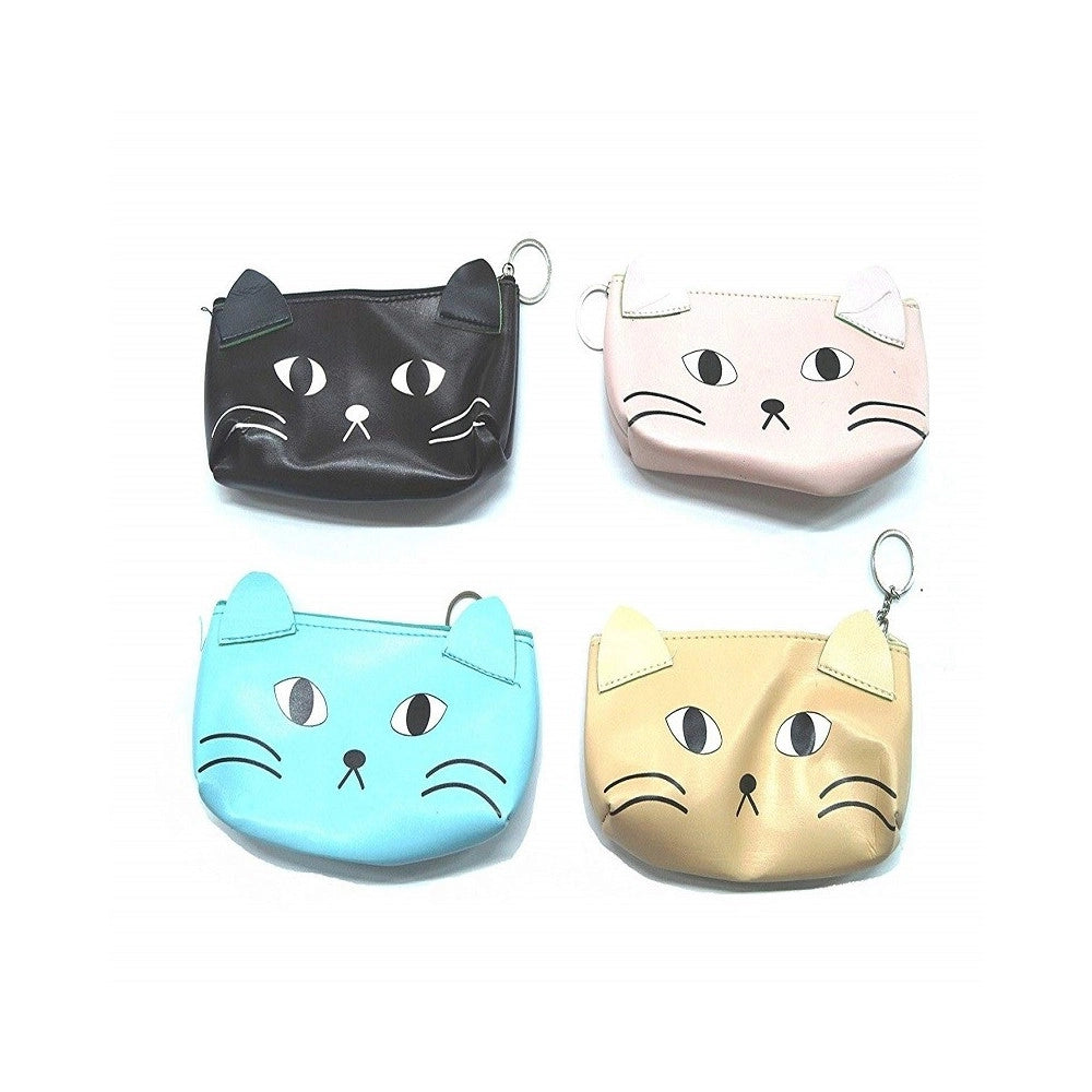Trade Shop - Astuccio Porta Trucco Orecchie Gatto Pochette Portapenne Pastelli Matite Borsa Zip -