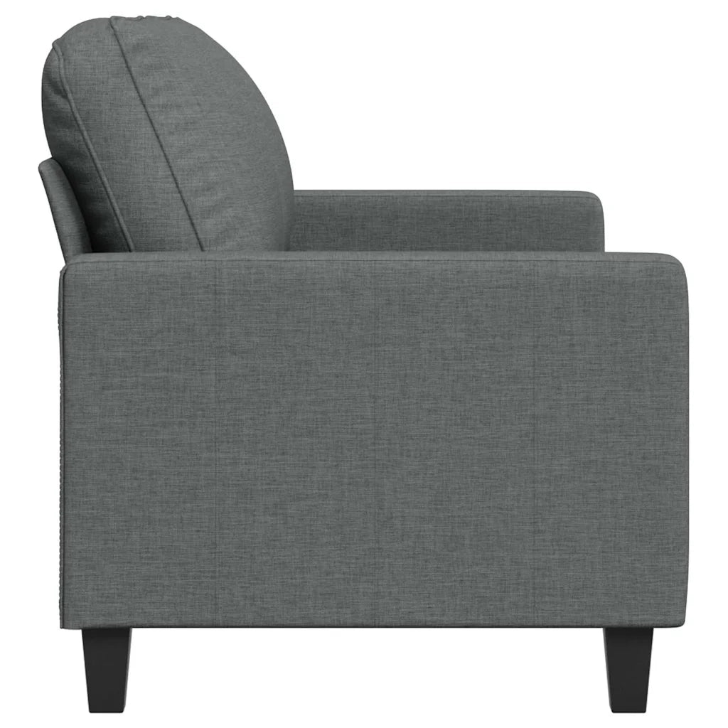 Divano a 2 Posti-Sofa 2 Posti Grigio Scuro 140 cm in Tessuto 456188