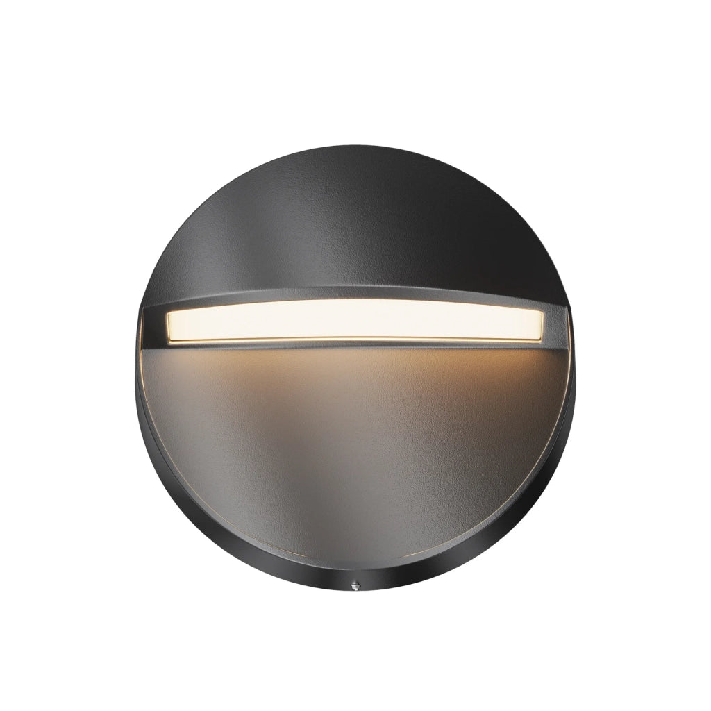 Segnapasso Da Esterno Moderno Mane Alluminio Nero Led Integrato 3W Ip54