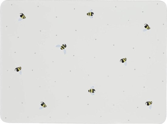 Set di 4 Piatti di Protezione per Tavolo - Tema Api Melata