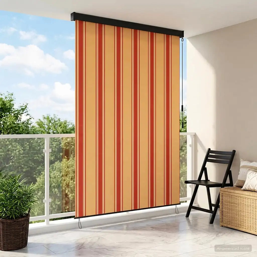 Tenda a rullo Multicolore 120 x 250 cm Tessuto e Alluminio 42037186