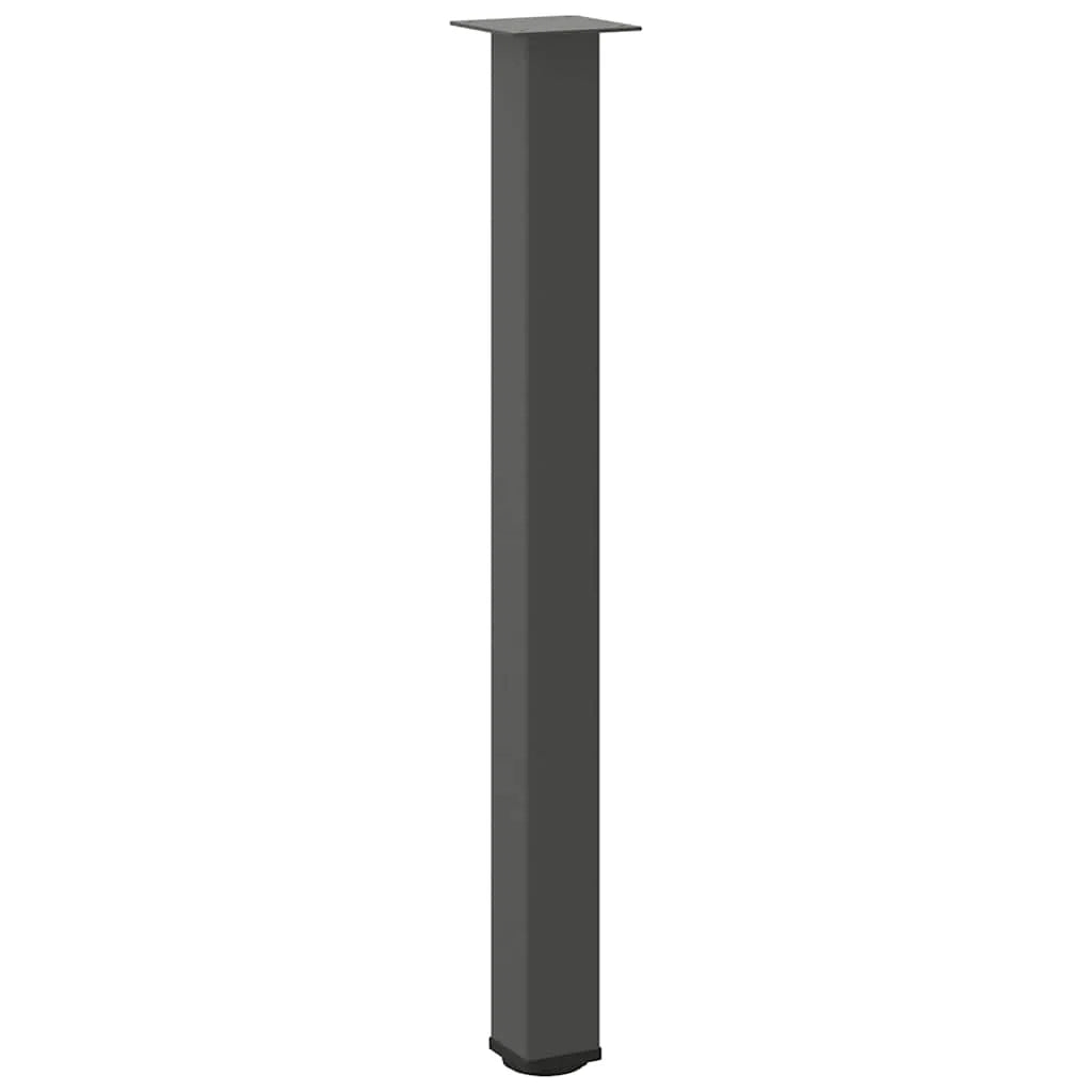 Set di 4 gambe per tavolo da bar 90 x 92 cm di altezza con piedini regolabili design moderno in acciaio antracite 02_0056771
