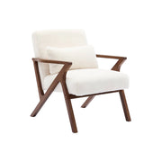 Poltrona scandinava in legno di hevea