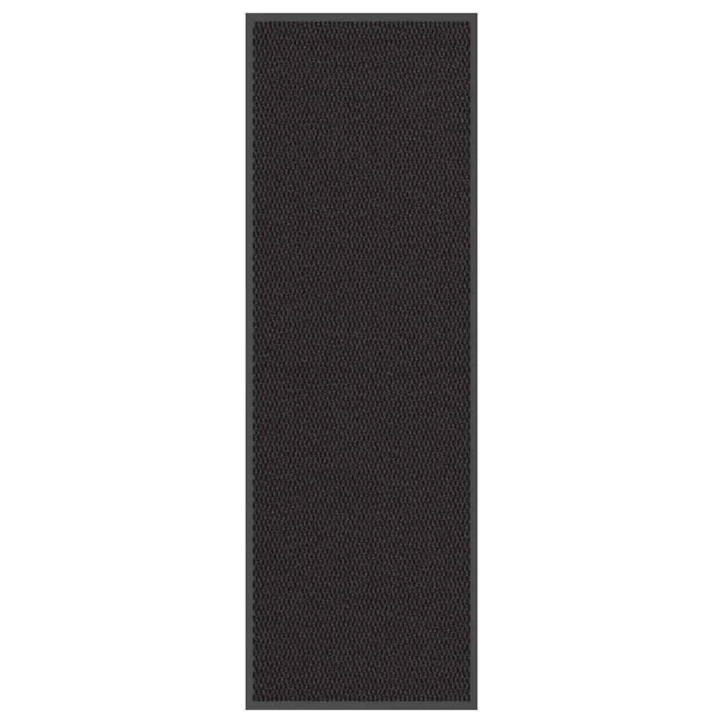 Zerbino antiscivolo nero 60 x 180 cm assorbente per acqua e sporco stile moderno PP nero 02_0058107