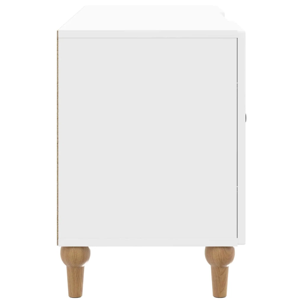 Mobile TV Bianco Lucido 102 x 34,5 x 50 cm Legno ingegnerizzato 894239