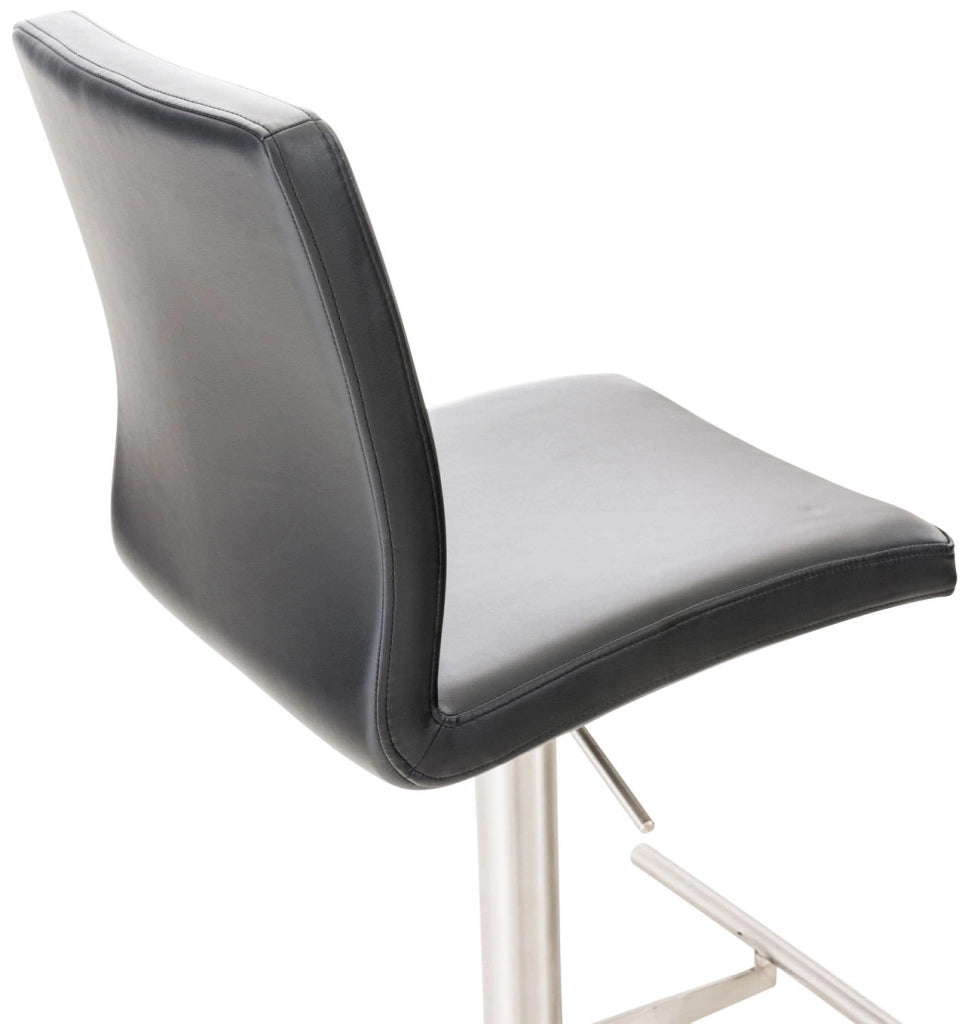 2er Set Barhocker Cadiz Kunstleder edelstahl