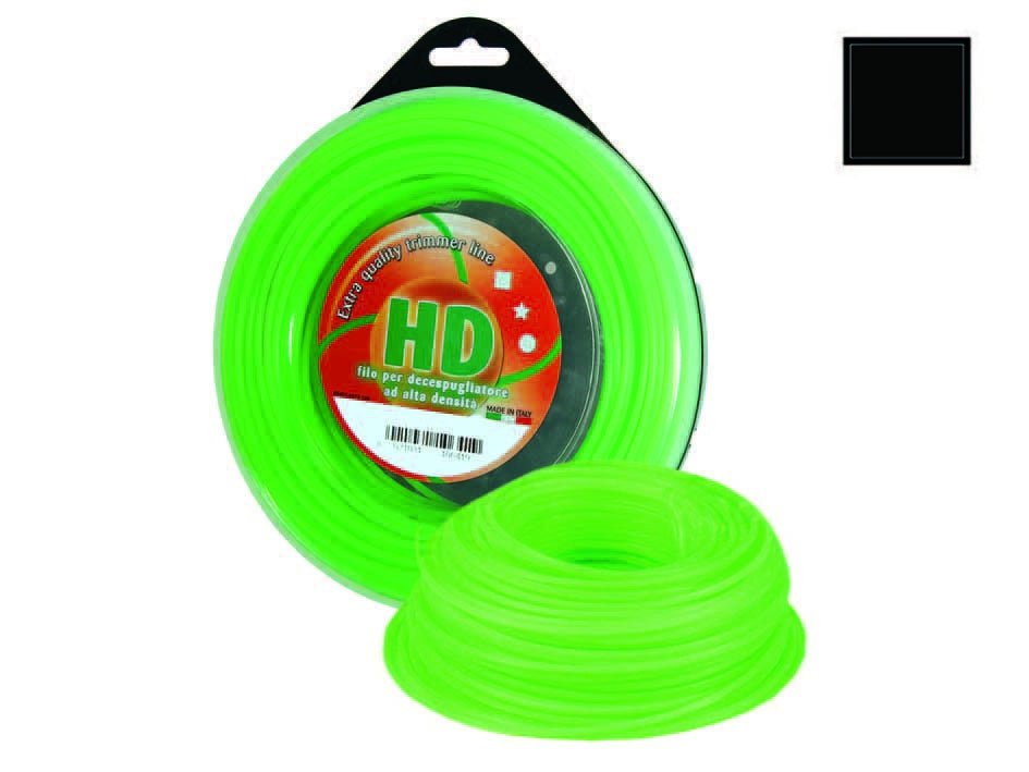 FILO NYLON QUADRO PROFESSIONALE PER DECESPUGLIATORE- - mm.4  in matassa mt.25 - 1 blister
