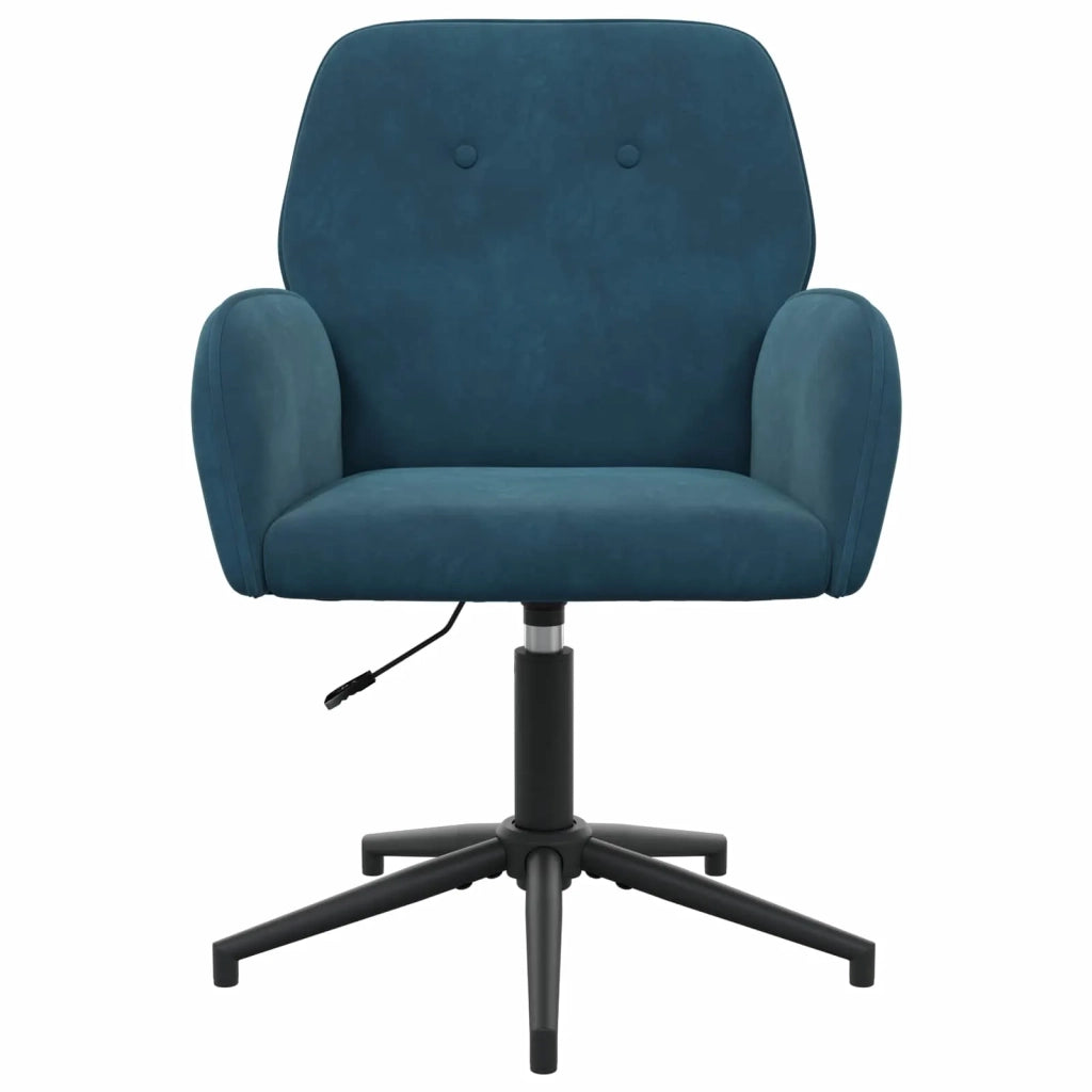 Sedia da scrivania girevole 54 x 55 x 90 cm Blu Velluto (V) 42034351