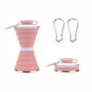 Bicchiere da 500 ml - Bicchiere pieghevole - Bicchiere in silicone - Portatile - Esterno - Adatto da -50°C a +200°C - Ombrello per acqua