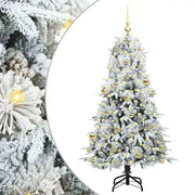 Albero di Natale | Decorazioni natalizie Artificiale con Rami Pieghevoli Bianco 150 cm