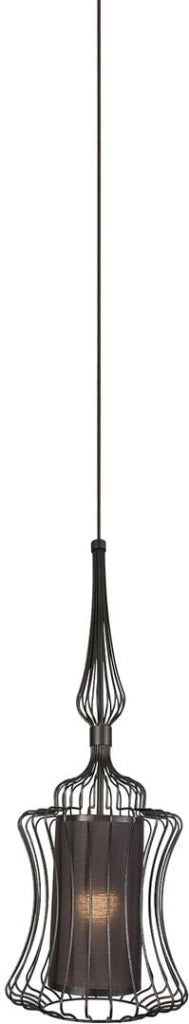 Nowodvorski ABI lampada a sospensione nera Ø25 E27 1x40W