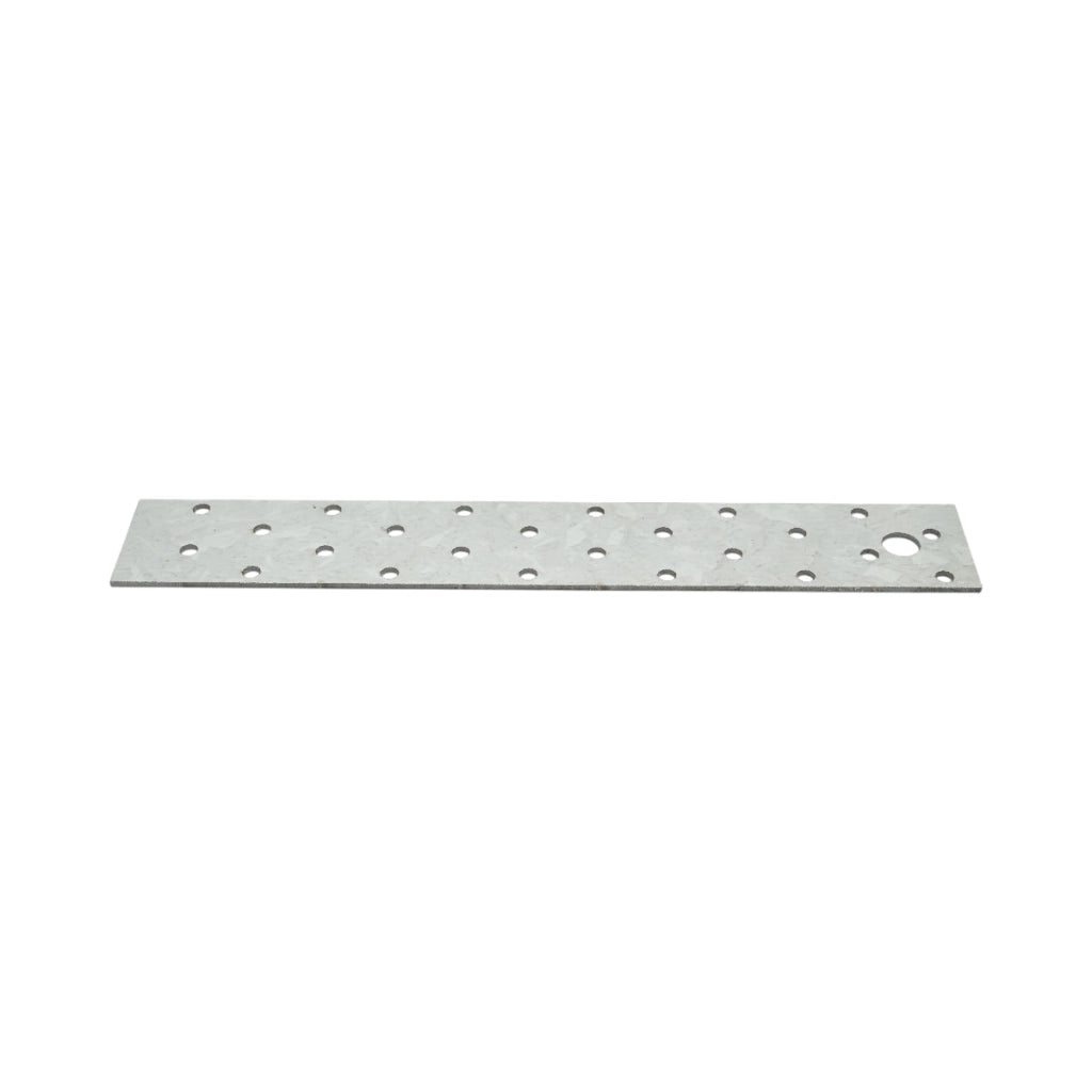 Piastra forata 40x250mm, spessore 2mm, acciaio zincato