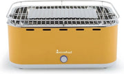 Barbecue a carbone con zaino - adatto per 6 persone - Giallo Sole - 44x33x21cm
