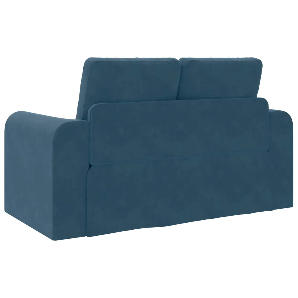 Divano letto | Sof¨¤ letto | Letto singolo Blu 148 x 71 x 83 cm Velluto