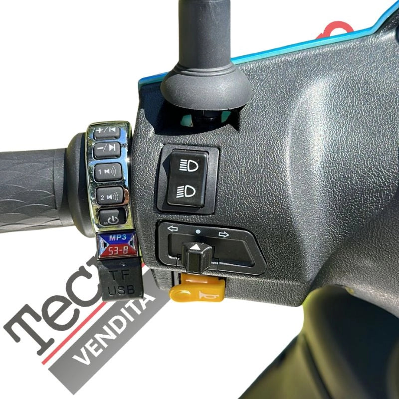 Bici Elettrica Scooter Z-TECH  ZT-09-FL 1000W 20Ah 60V Batteria Litio-Nero