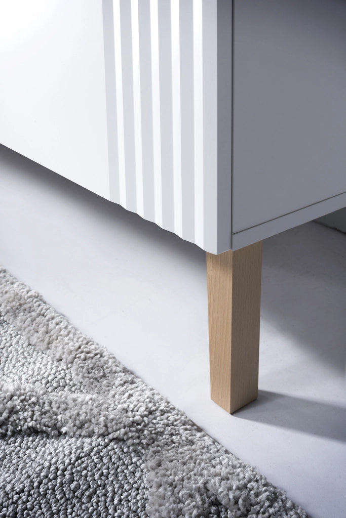 Mobile sottolavabo 80 cm 2 cassetti Fiji White 80 x 62 x 46 cm