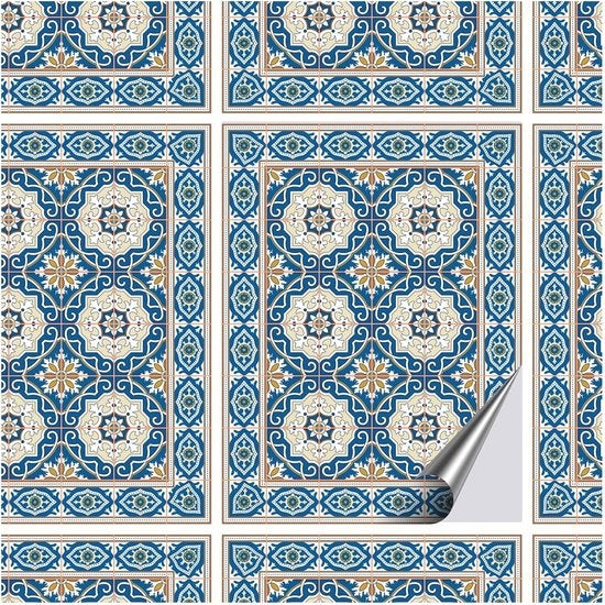 Set di Stickers per Pavimento Decorativo - 15x20cm - 16 Pezzi per Decorazione delle Pareti