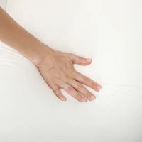 Cuscino in Schiuma Viscoelastica con Design Ergonomico, 91x40 cm, Crema