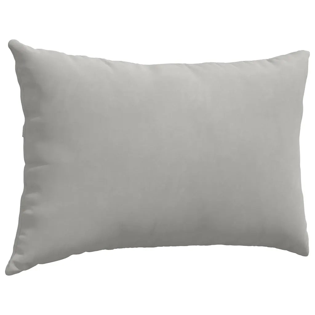 Cuscini da Divano 2 pz-Set di 2 Cuscini per Sofa Grigio chiaro 60 x 40 cm Tessuto 171752