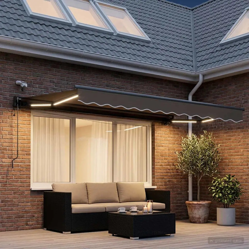 Tettuccio Elettrico Retrattile Tortora 3 x 2 m 3425669