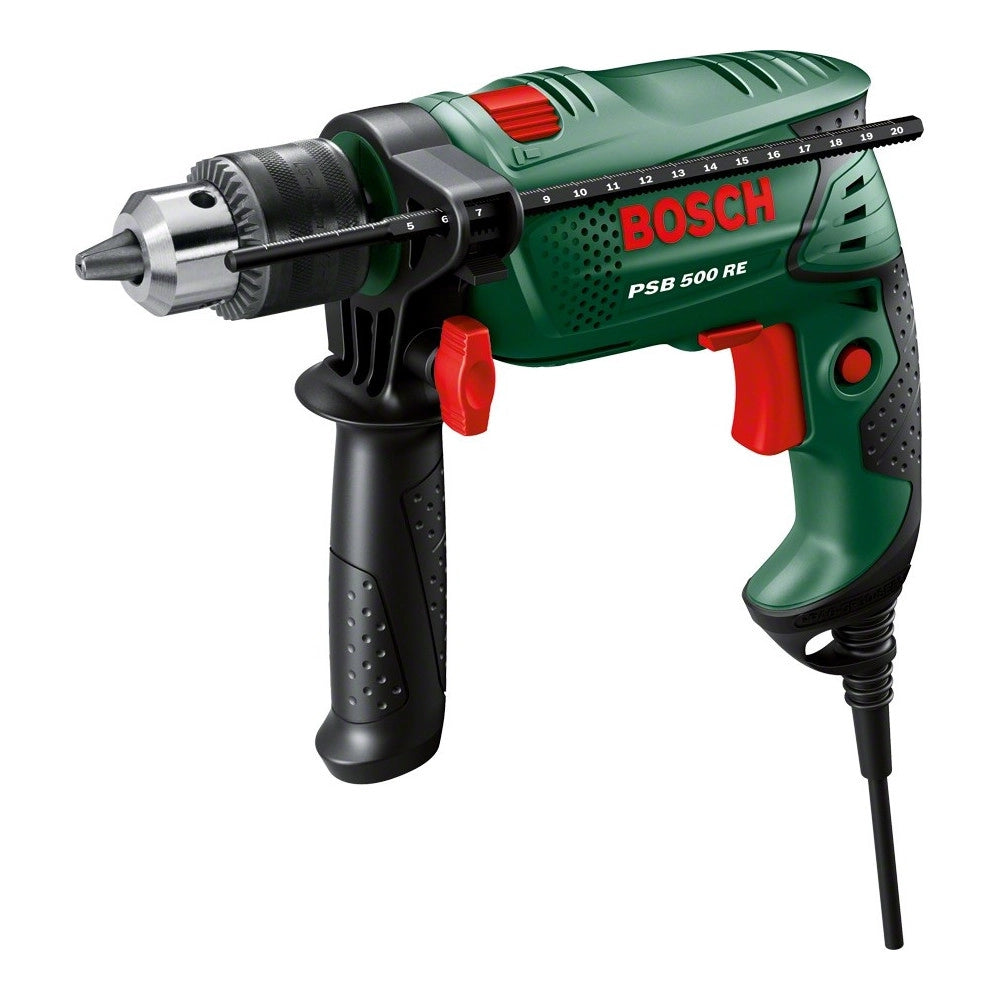 Trade Shop - Trapano Battente Avvitatore Percussione Con Valigetta Bosch Psb Easy 500 Watt -