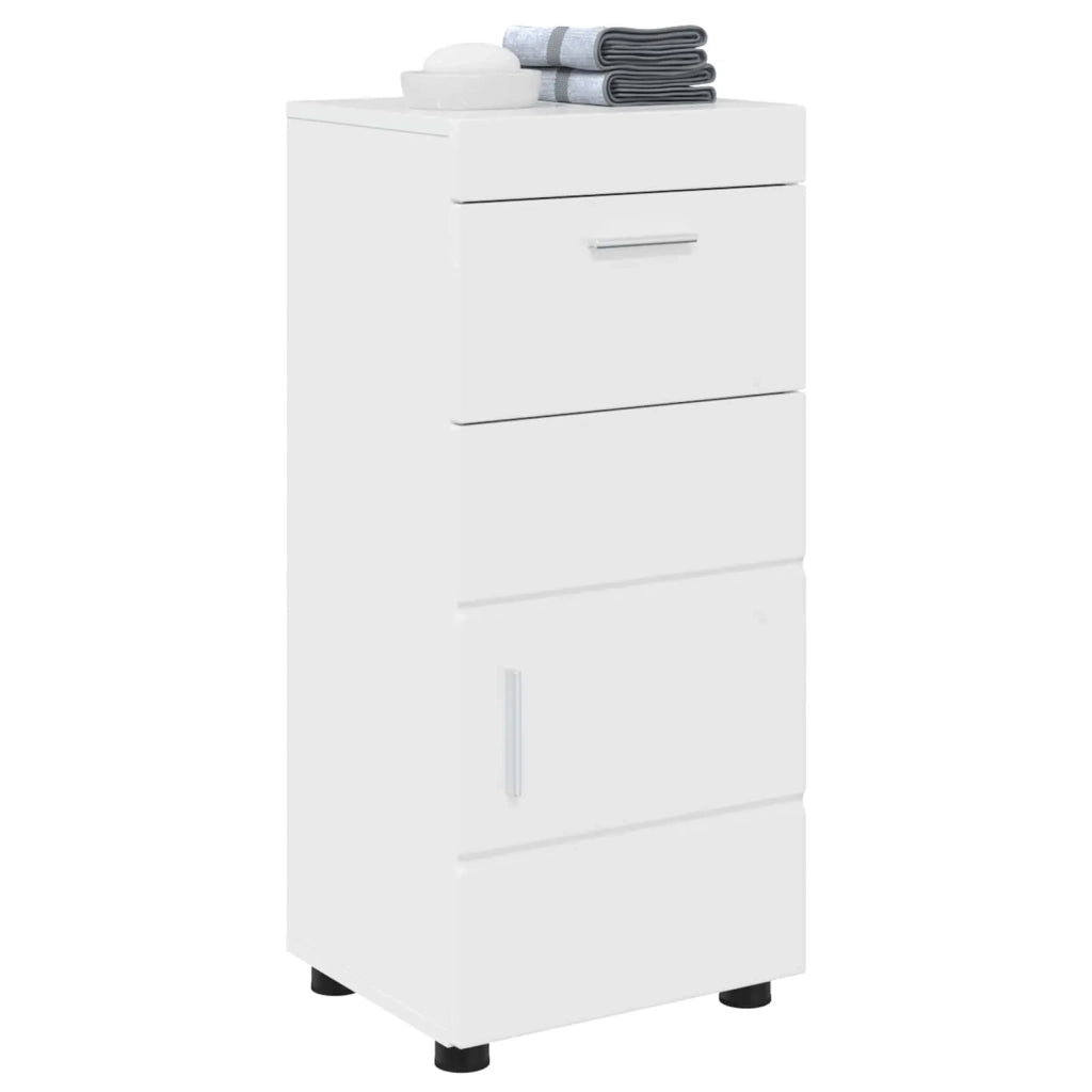 Set di Armadi da Bagno TULUM Bianco Lucido 37 x 31,5 x 82 cm