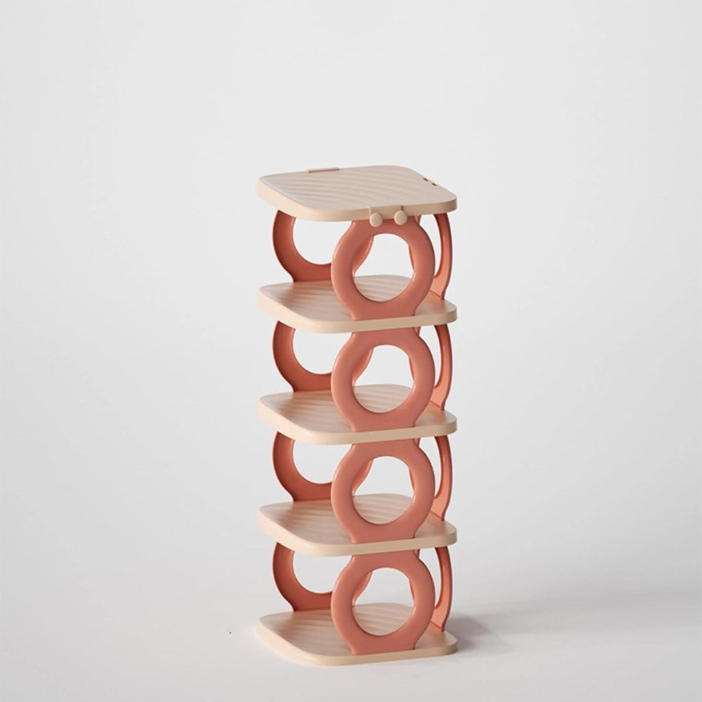 scarpiera Organizzatore di stoccaggio per scarpiera multistrato, ripiano per scarpe verticale alto in plastica per ingresso, autoportante per piccoli spazi, organizer per scarpe, per bagno, soggi