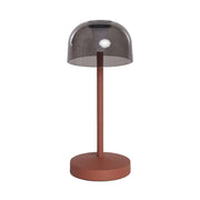 Lampada da tavolo da interno/esterno in metallo, h19cm, terracotta