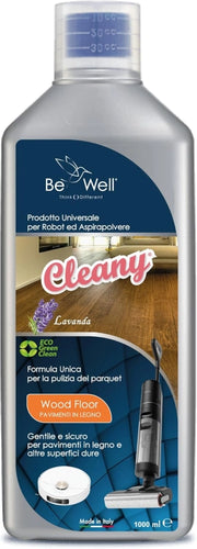 CLEANY Detergente Concentrato per Robot Lavapavimenti e Aspirazione con Igienizzante Multisurface 1000ml pulizia senza aloni e sostenibile Adatto a tutti i Robot (LAVANDA)