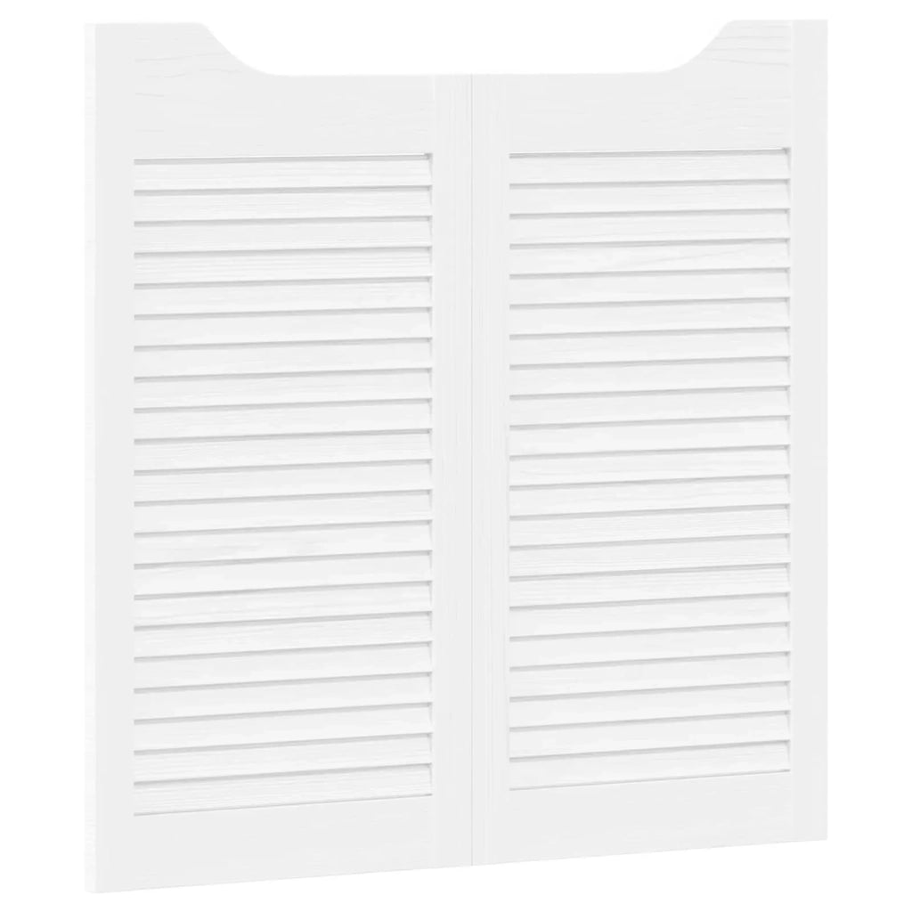Porte Swing Bianco 80 x 40 cm Legno Massello di Pino