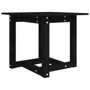 Tavolino da salotto | Tavolino da caff¨¨ | Tavolino da Soggiorno Nero 50x50x45 cm Legno Massello di Pino
