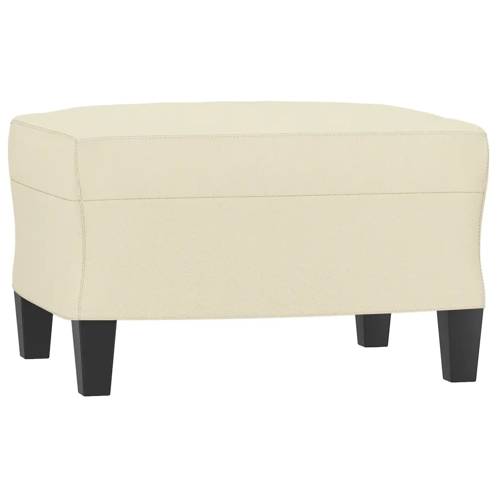 Set di Divani 4 pz con Cuscini Crema in Similpelle 3201354