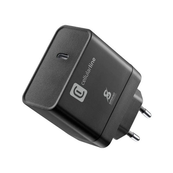 Cellularline charger ultra pd 65w caricabatterie da rete usb-c 65w - ACHSMUSBC65WK