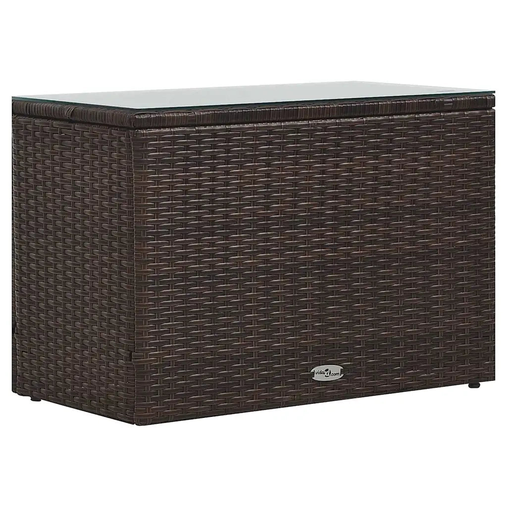 Set Divani da Giardino 5 pz con Cuscini in Polyrattan Marrone