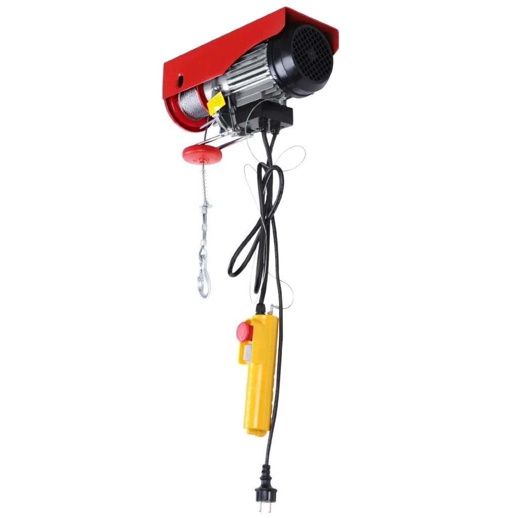 Argano elettrico professionale con telecomando 1000W capacità 200/400kg utensili da officina/garage 3402134