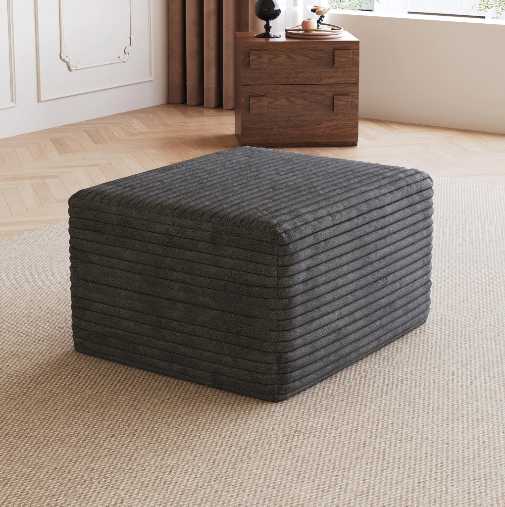 OTTOMANA modulare in tessuto corduroy Dark Grey