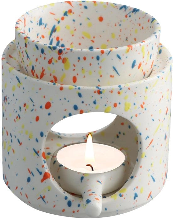 Lampada a olio essenziale, diffusore di aroma, contenitore rimovibile, diffusore di fumo con supporto per candela, bruciatore per oli essenziali per meditazione, decorazione domestica, regalo