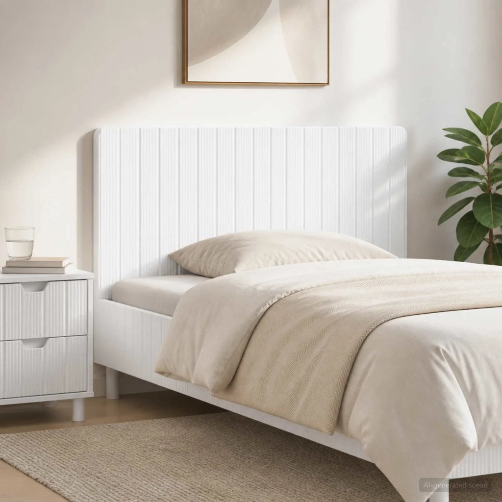 Testiera da Muro ZWOLLE Bianco Legno ingegnerizzato 896525